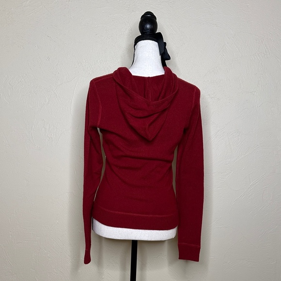 Three Dots 100% Cashmere Zip-Up Hoodie - Picture 4 of 9